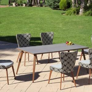 Mesa Creta de comedor y sillas Jardín exterior - Maison de Luxe